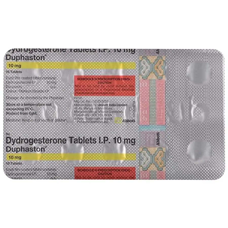 Dydrogesterone 10 mg pack