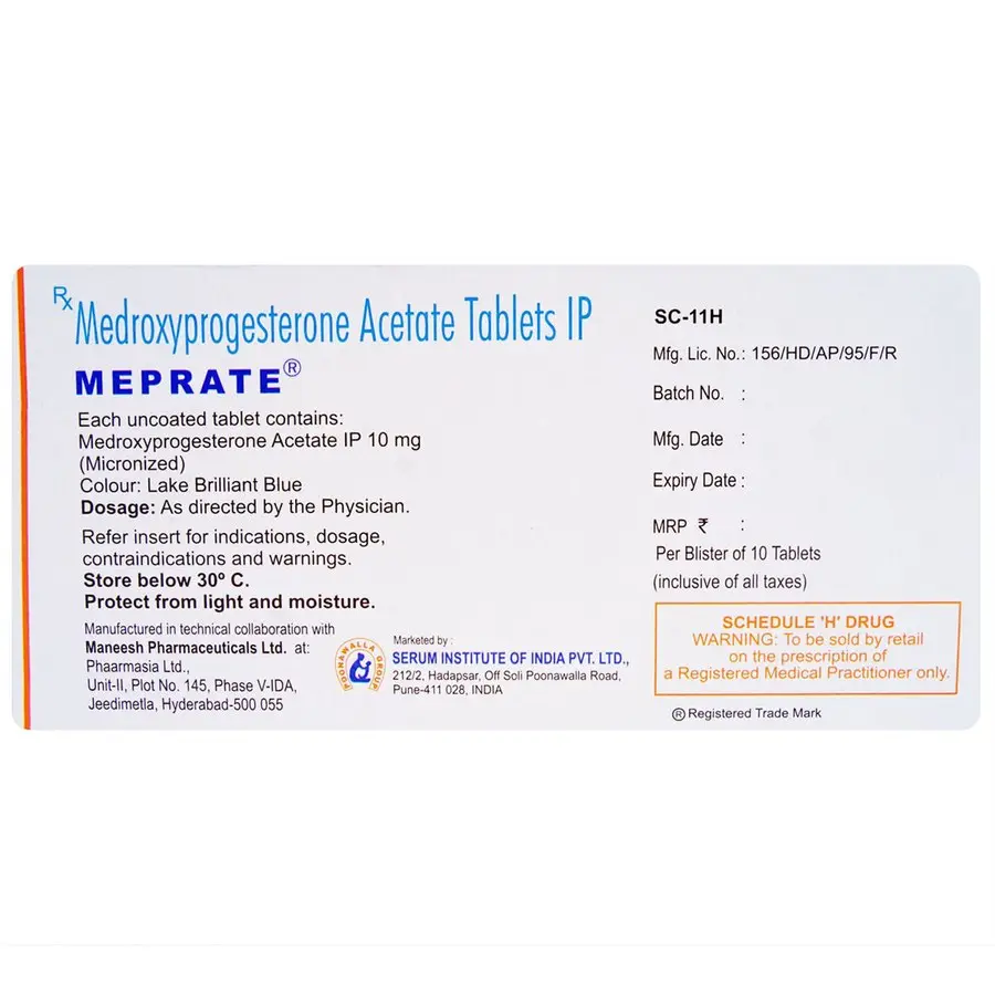 Meprate 10 mg pack